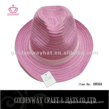 cheap cotton yarn girls fedora hat